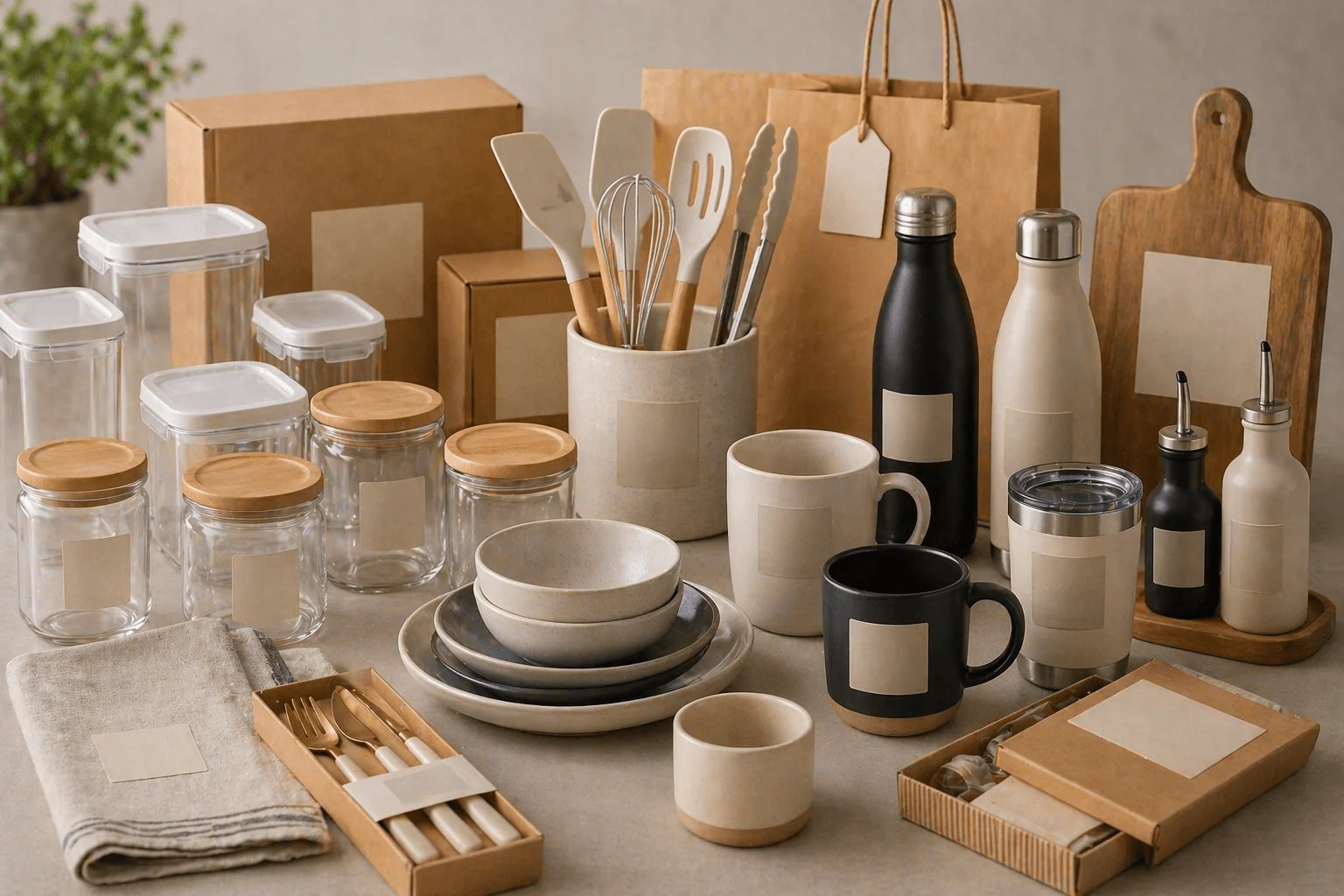 Embalagem e private label para produtos de cozinha