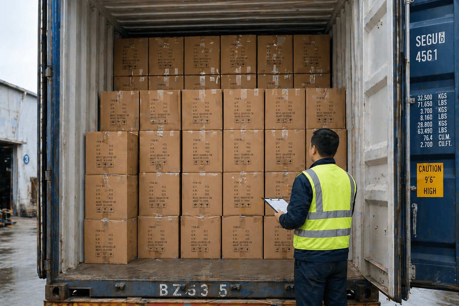 Container FCL embarque
